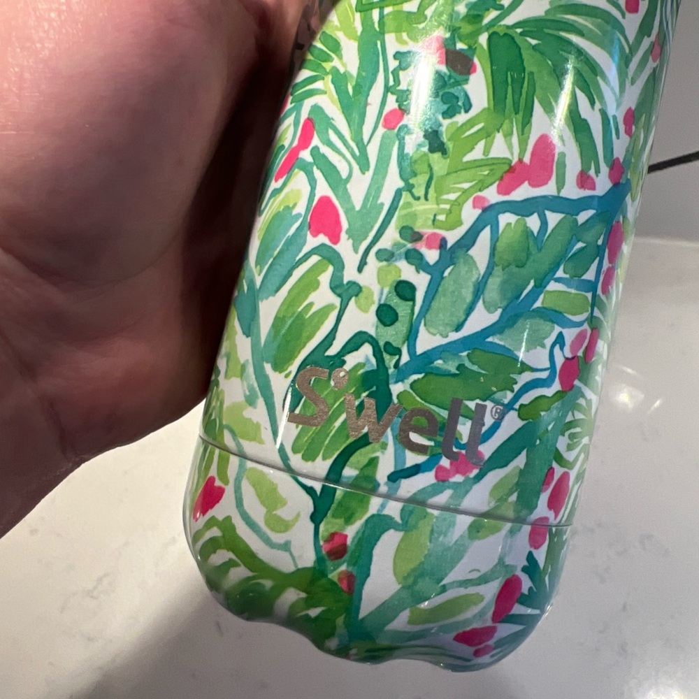 Lilly Pulitzer Palm Beach Jungle Swell Stainless Steel Water Bottle 17oz NWOT - Picture 5 of 11